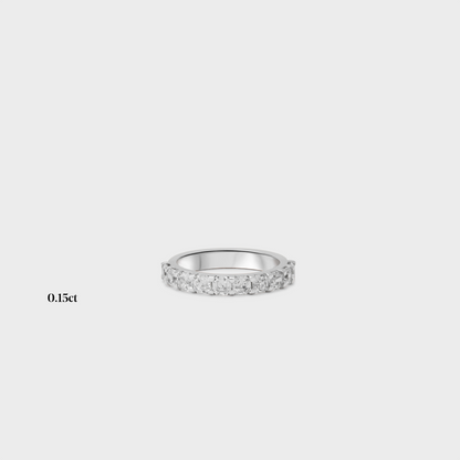 Half band | 14k white | 0.15 ct , Half band | 18k white | 0.15 ct , Half band | platinum | 0.15 ct