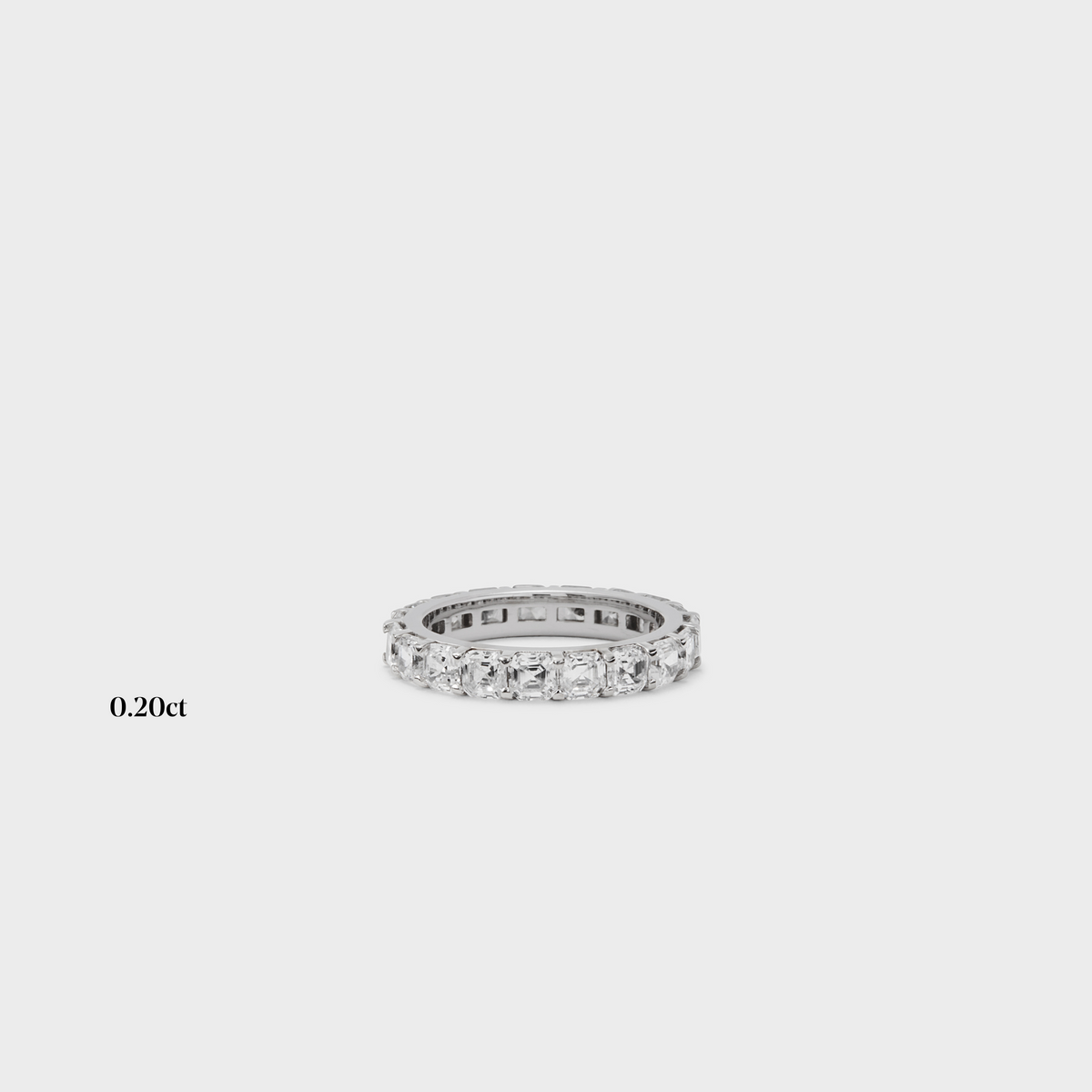 Full band | 14k white | 0.20 ct , Full band | 18k white | 0.20 ct , Full band | platinum | 0.20 ct