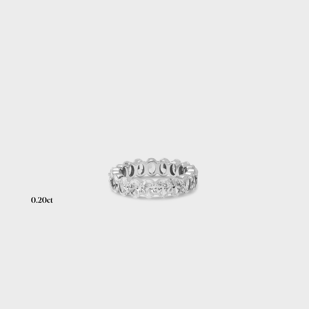 Full band | 14k white | 0.20 ct , Full band | 18k white | 0.20 ct , Full band | platinum | 0.20 ct