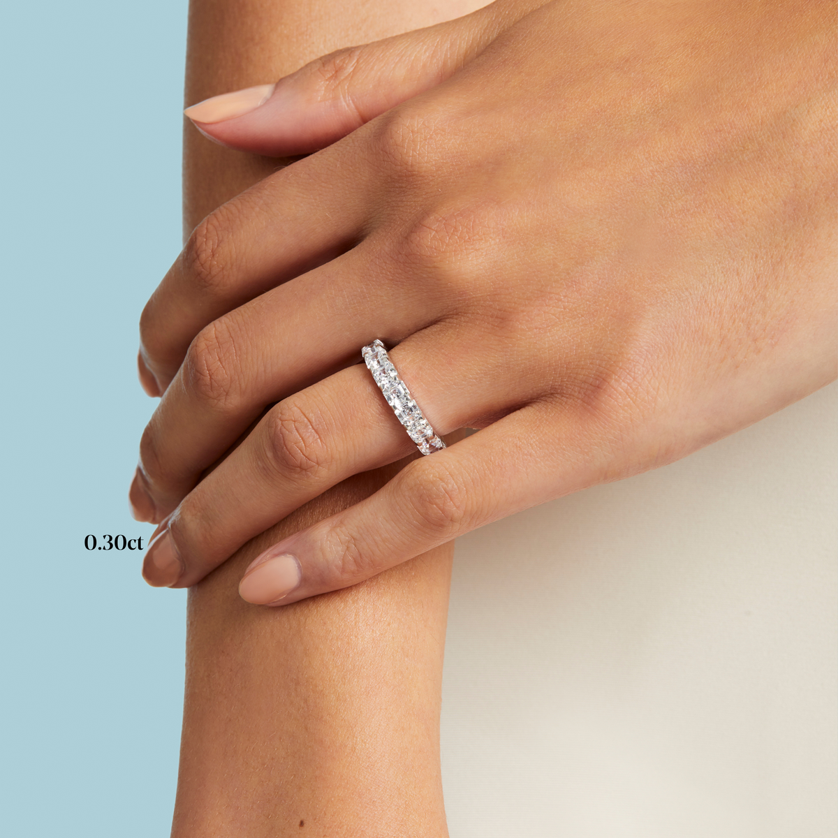 Low Luxe Asscher Cut Band