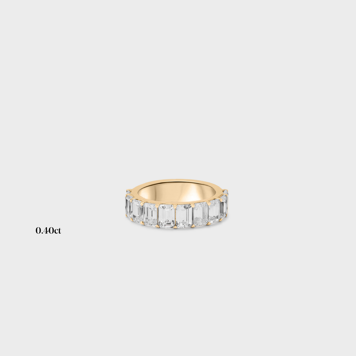 Half band | 14k yellow | 0.40 ct , Half band | 18k yellow | 0.40 ct