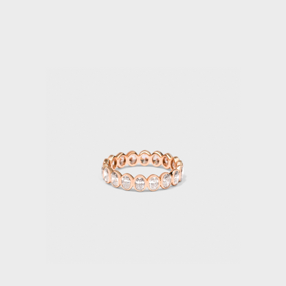 Bezel Set Oval Band