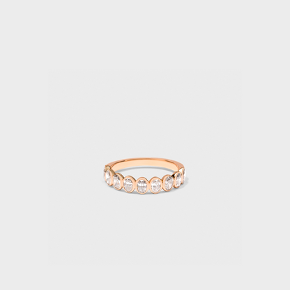 Bezel Set Oval Band