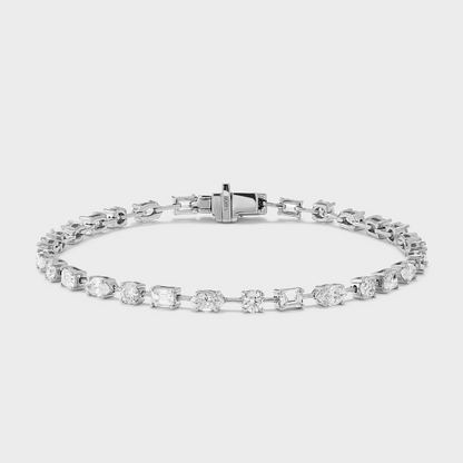 Mixed Fancy Shape Tennis Bracelet