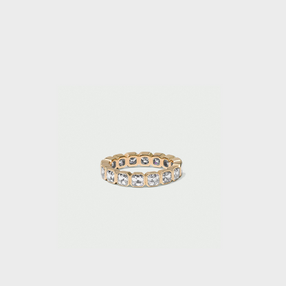 Bezel Set Asscher Cut Band