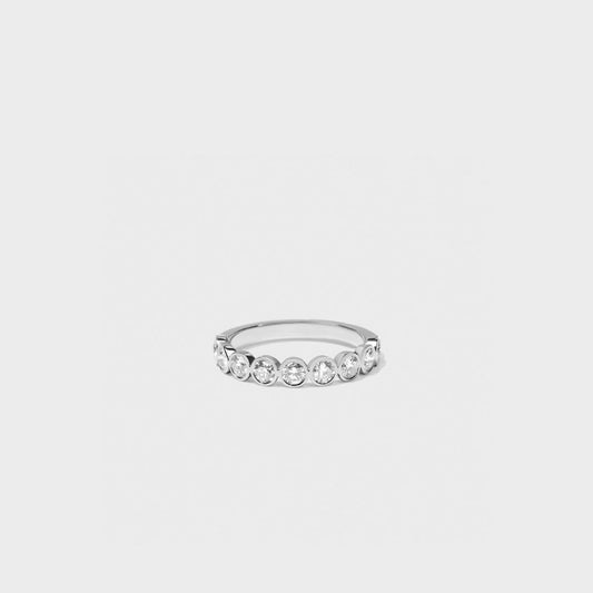 Bezel Set Round Diamond Band