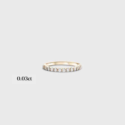 Half band | 14k yellow | 0.03ct - full 0.87ctw / half 0.45ctw , Half band | 18k yellow | 0.03ct - full 0.87ctw / half 0.45ctw