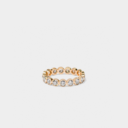 Bezel Set Round Diamond Band