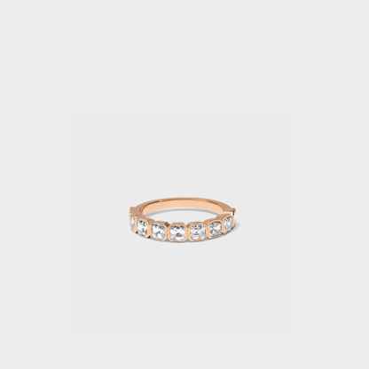 Bezel Set Asscher Cut Band