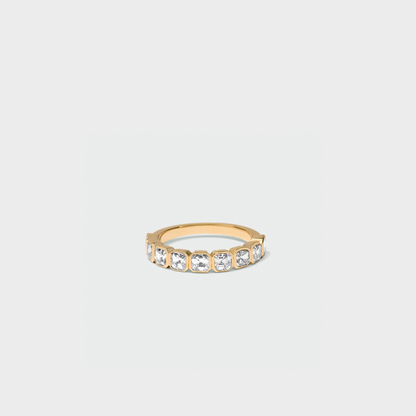 Bezel Set Asscher Cut Band