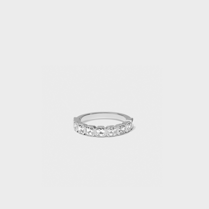 Bezel Set Asscher Cut Band