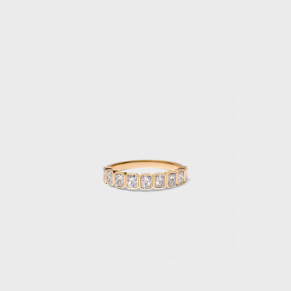 Bezel Set Radiant Cut Band