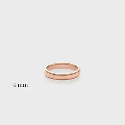 Comfort Fit Milgrain Band