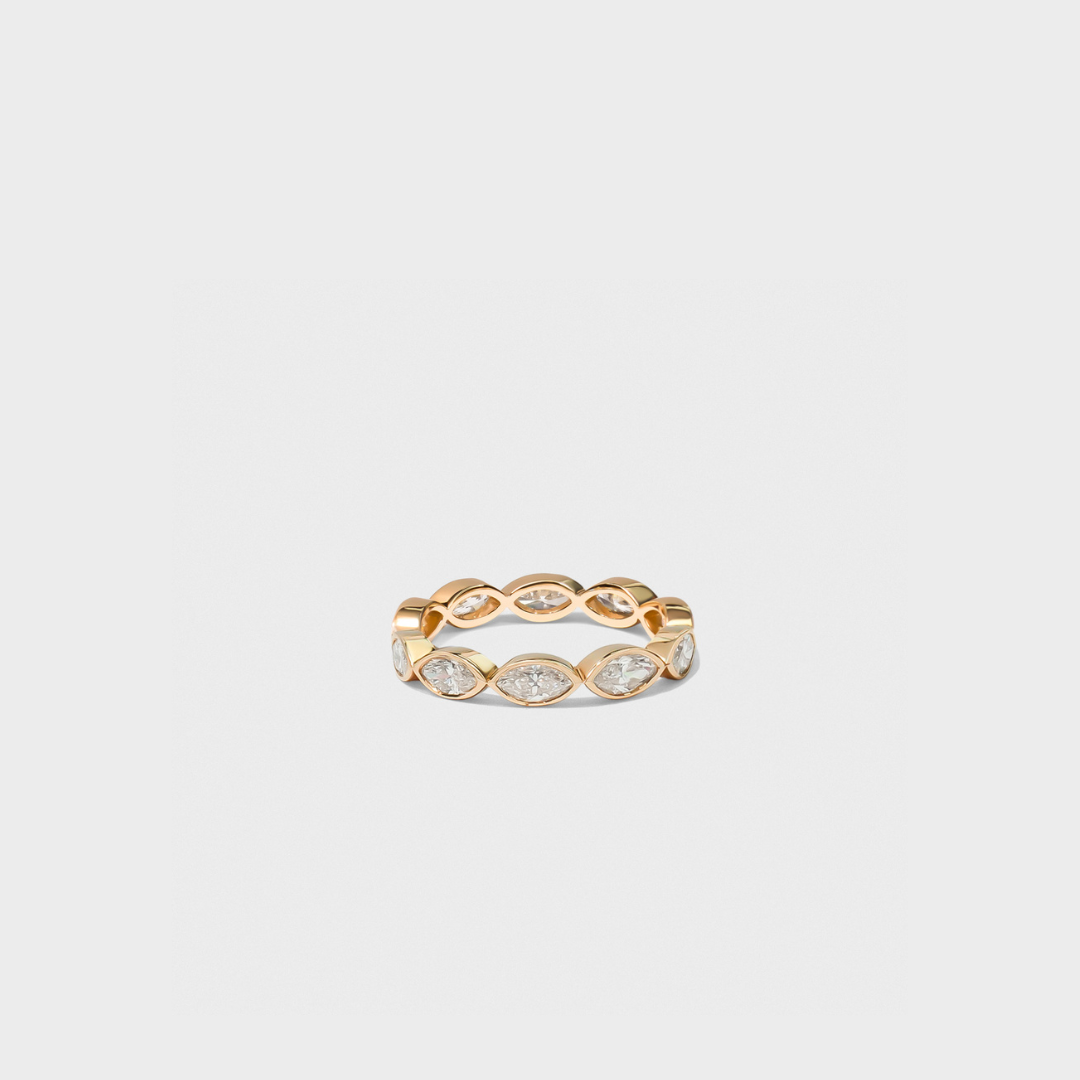 Bezel Set Marquise Band