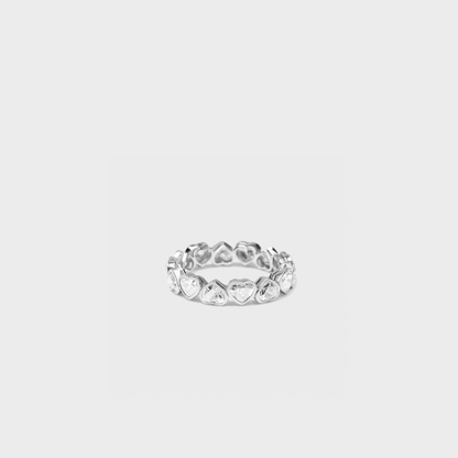 Bezel Set Heart Band