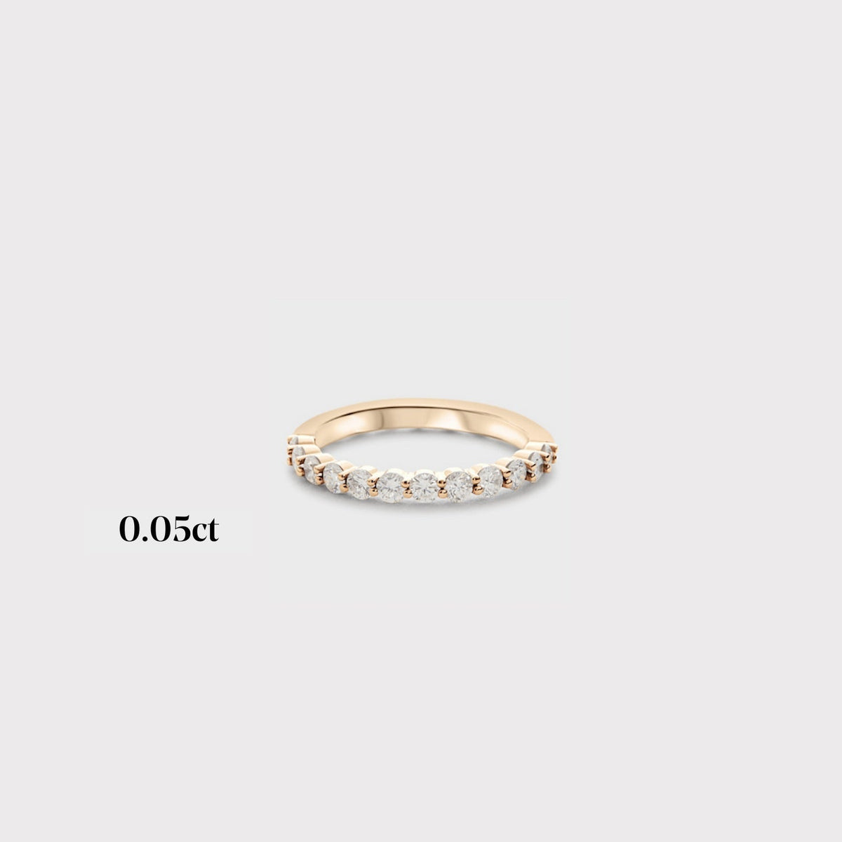 Half band | 14k yellow | 0.05ct - full 1.30ctw / half 0.70ctw , Half band | 18k yellow | 0.05ct - full 1.30ctw / half 0.70ctw