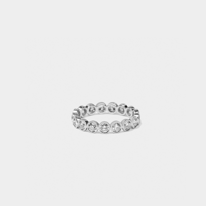 Bezel Set Round Diamond Band