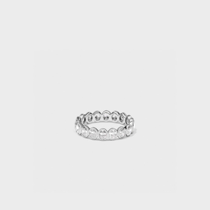 Bezel Set Oval Band