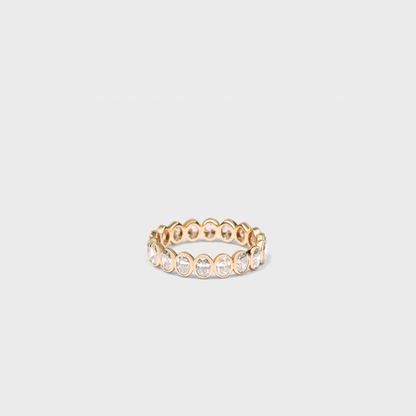 Bezel Set Oval Band