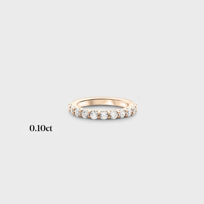 Half band | 14k yellow | 0.10ct - full 2.20ctw / half 1.10ctw , Half band | 18k yellow | 0.10ct - full 2.20ctw / half 1.10ctw