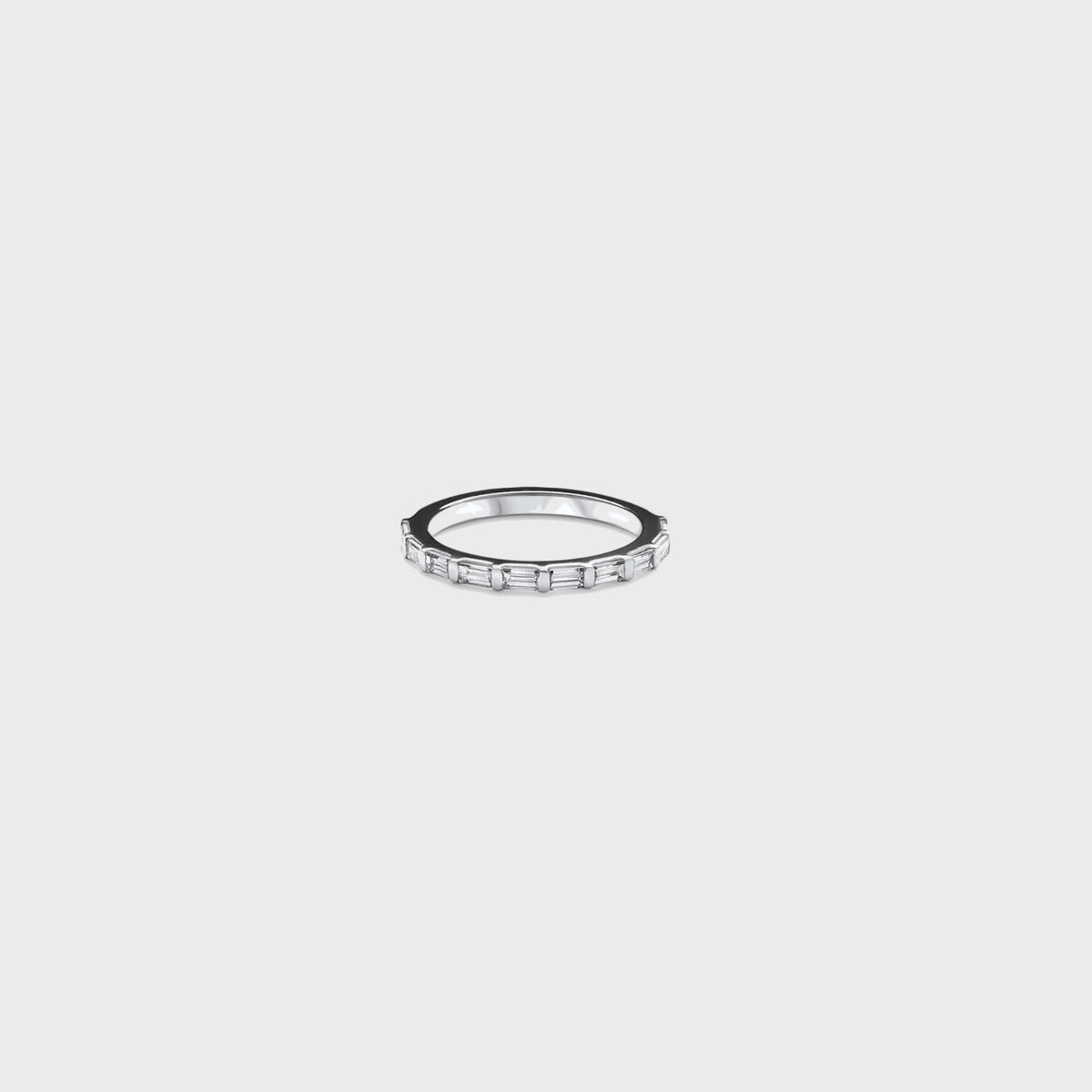 Half band | 14k white , Half band | 18k white , Half band | platinum