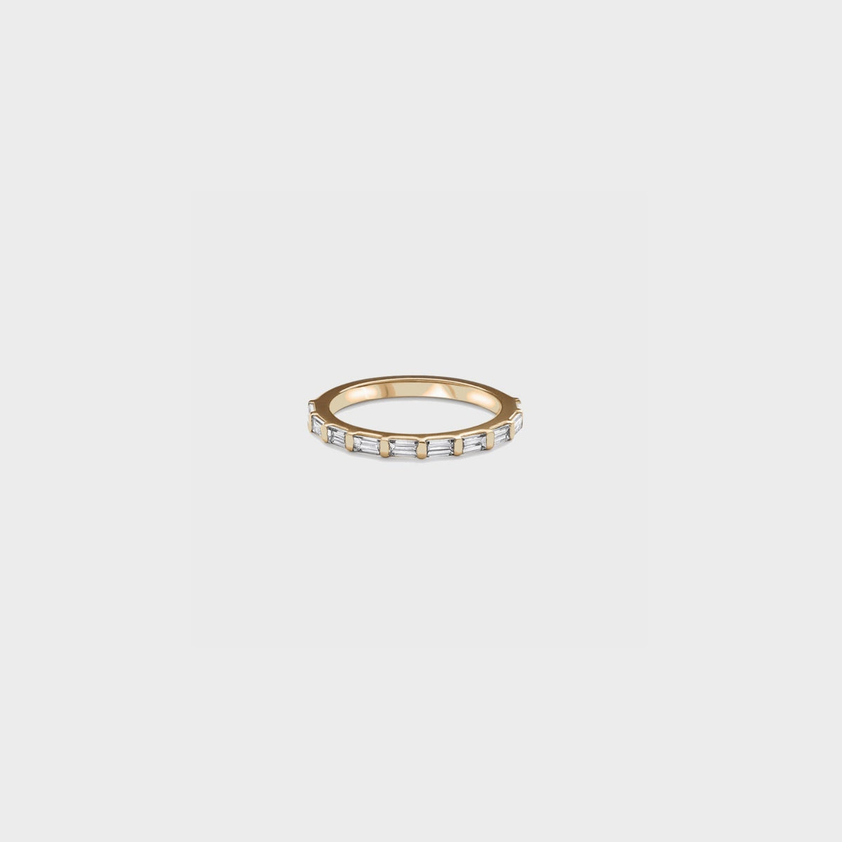 Half band | 14k yellow , Half band | 18k yellow