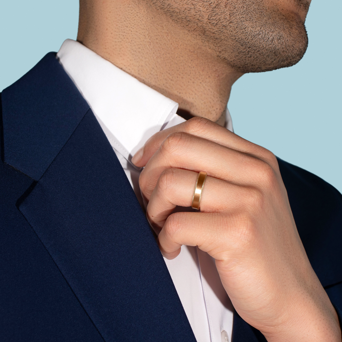 Textured Bevel Band