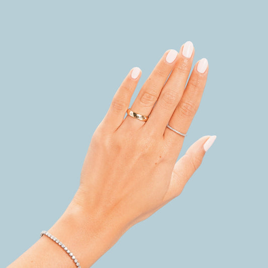 Burnished Diamond Band