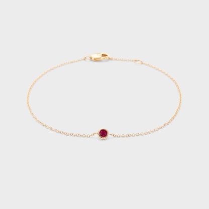 Gemstone Petite Bezel Bracelet