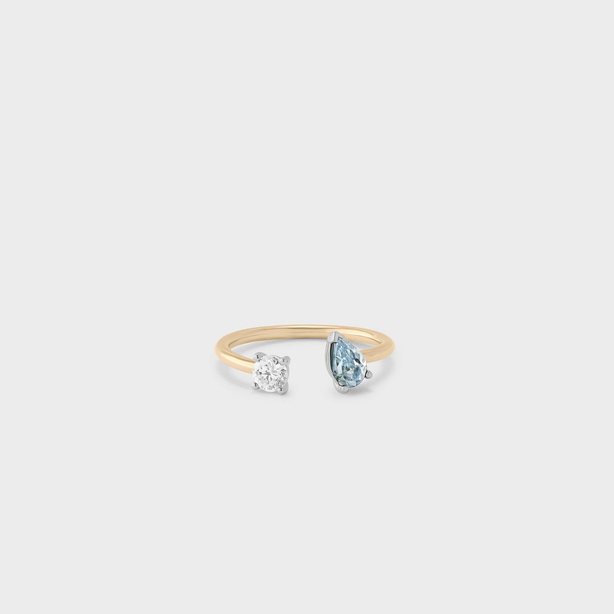 Gemstone Toi et Moi Ring