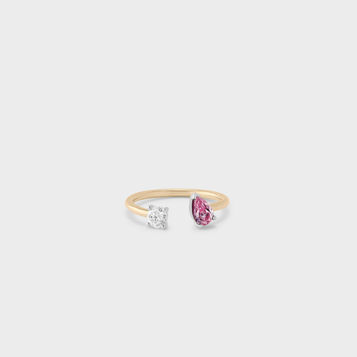 Gemstone Toi et Moi Ring