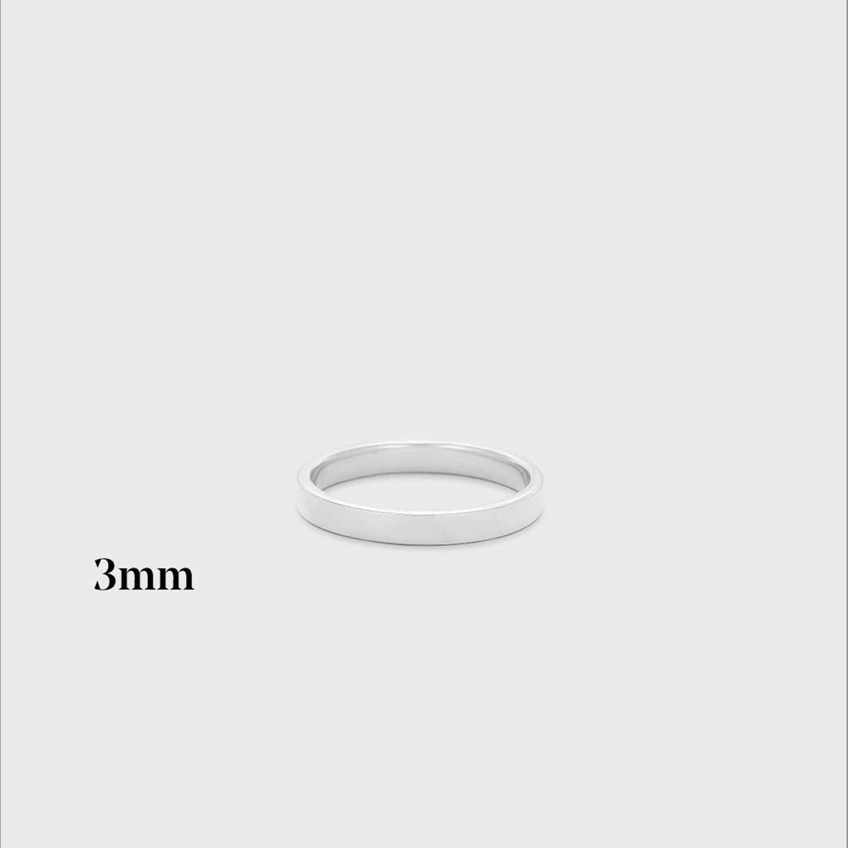 3mm | 14k white | high polish , 3mm | 14k white | matte , 3mm | 18k white | high polish , 3mm | 18k white | matte , 3mm | platinum | high polish , 3mm | platinum | matte
