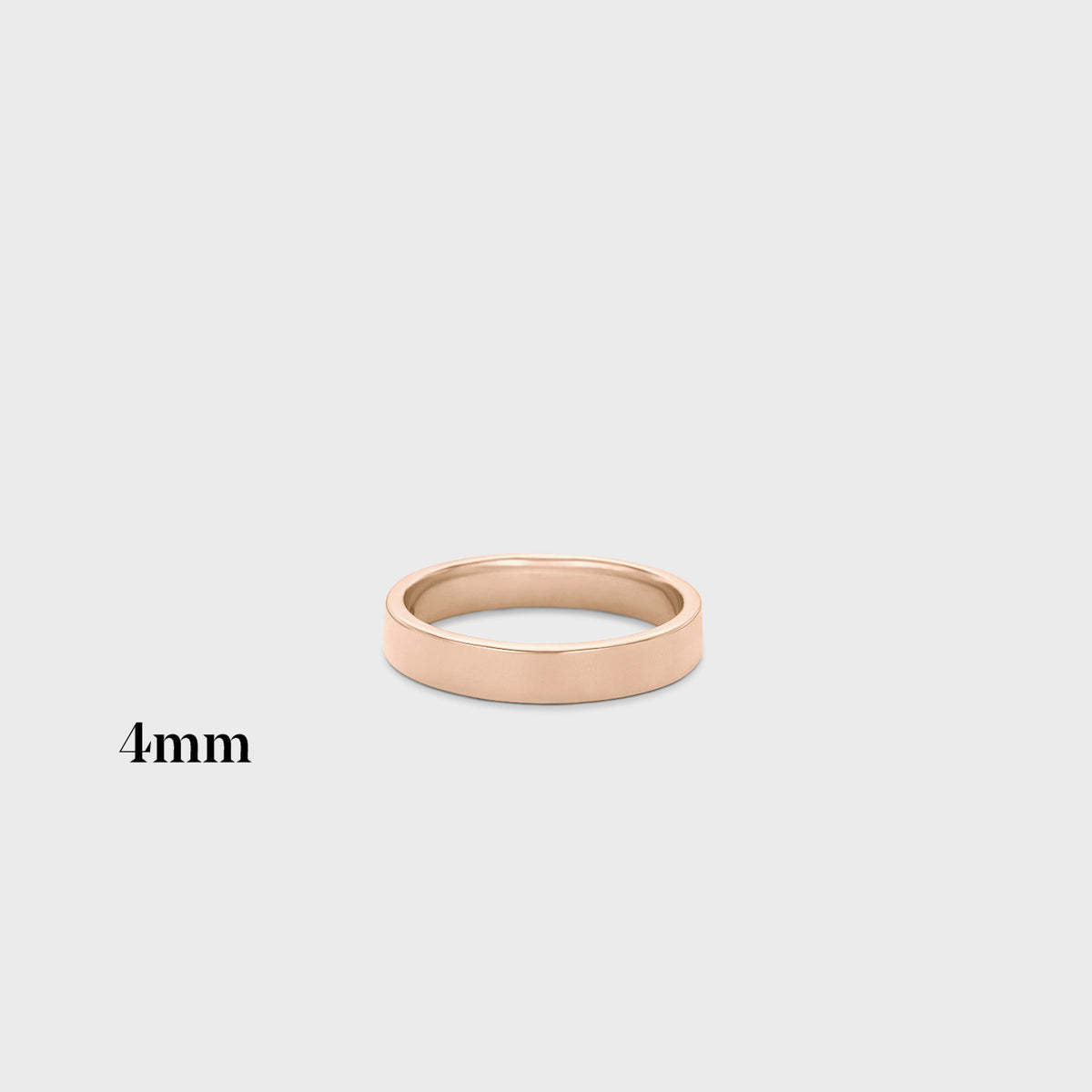 4mm | 14k rose | high polish , 4mm | 14k rose | matte , 4mm | 18k rose | high polish , 4mm | 18k rose | matte