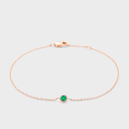 Gemstone Petite Bezel Bracelet