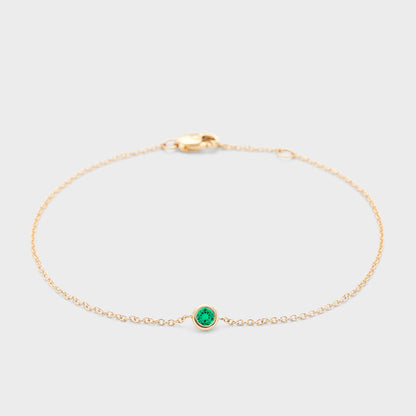 Gemstone Petite Bezel Bracelet