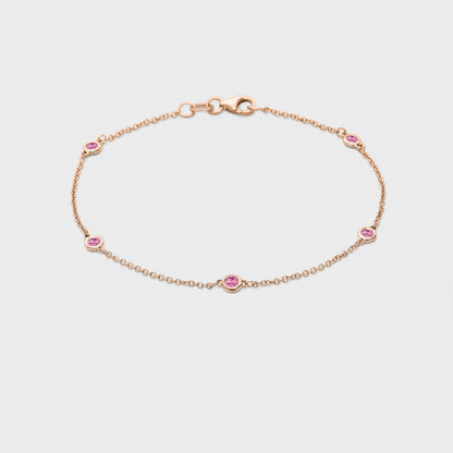 Gemstone Station Bracelet