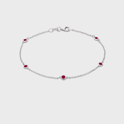 Gemstone Station Bracelet
