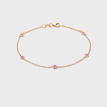 Gemstone Station Bracelet