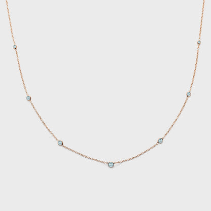 Gemstone Station Necklace