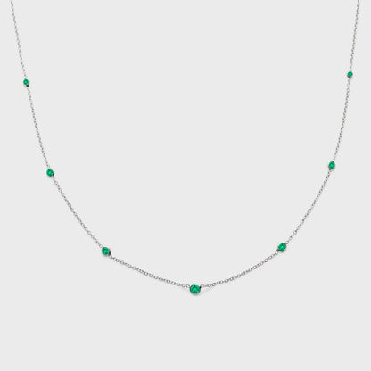 Gemstone Station Necklace