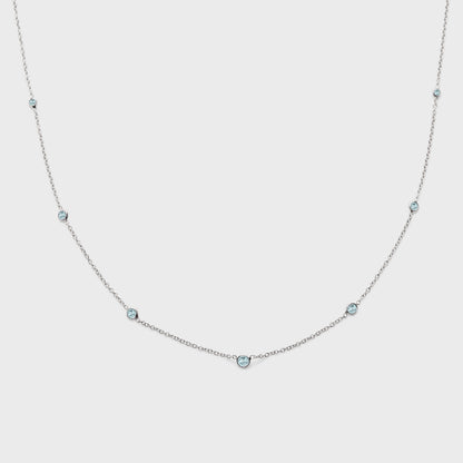 Gemstone Station Necklace