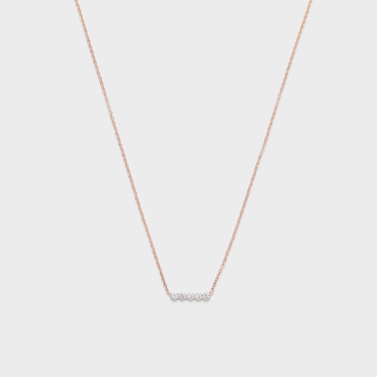 Defined Diamond Bar Necklace