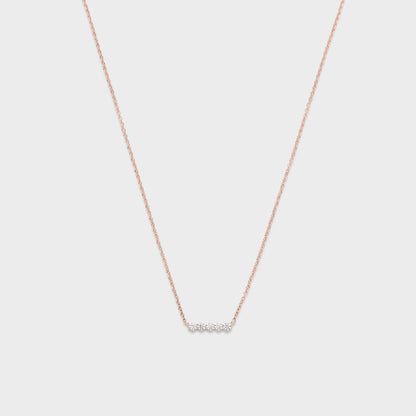 Defined Diamond Bar Necklace