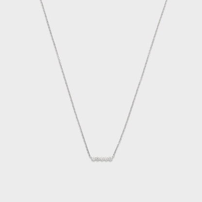 Defined Diamond Bar Necklace