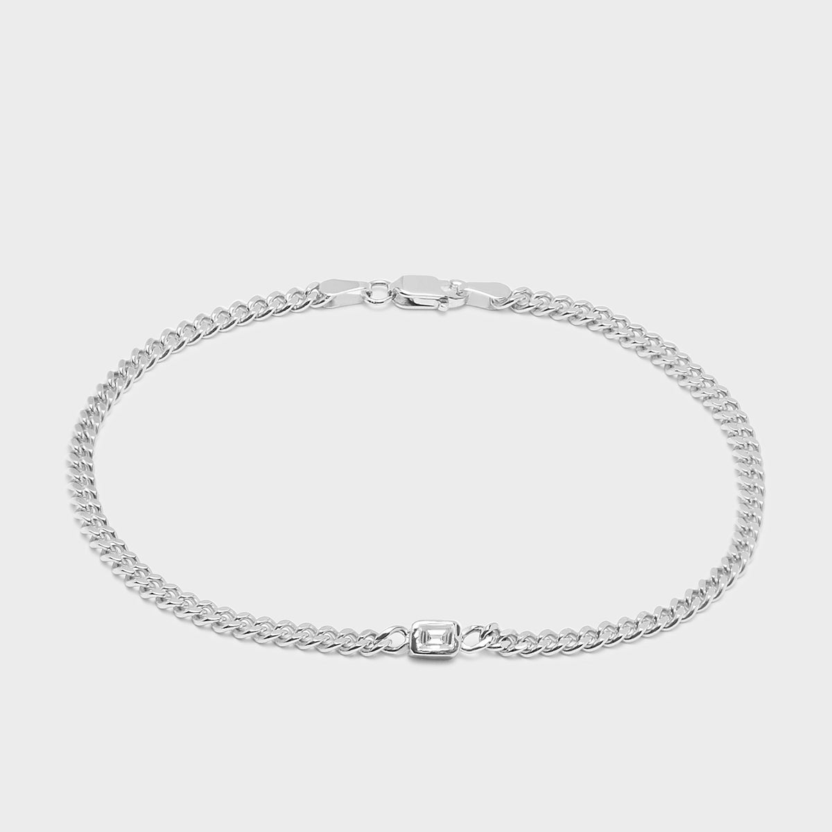 Emerald Cut Chelsea Chain Bracelet
