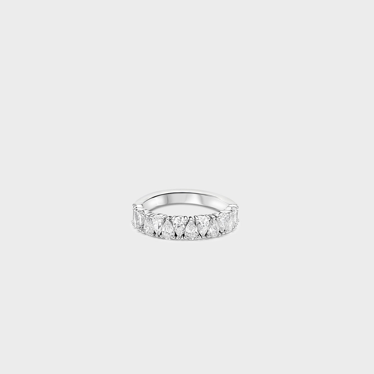 Half band | 14k white , Half band | 18k white , Half band | platinum