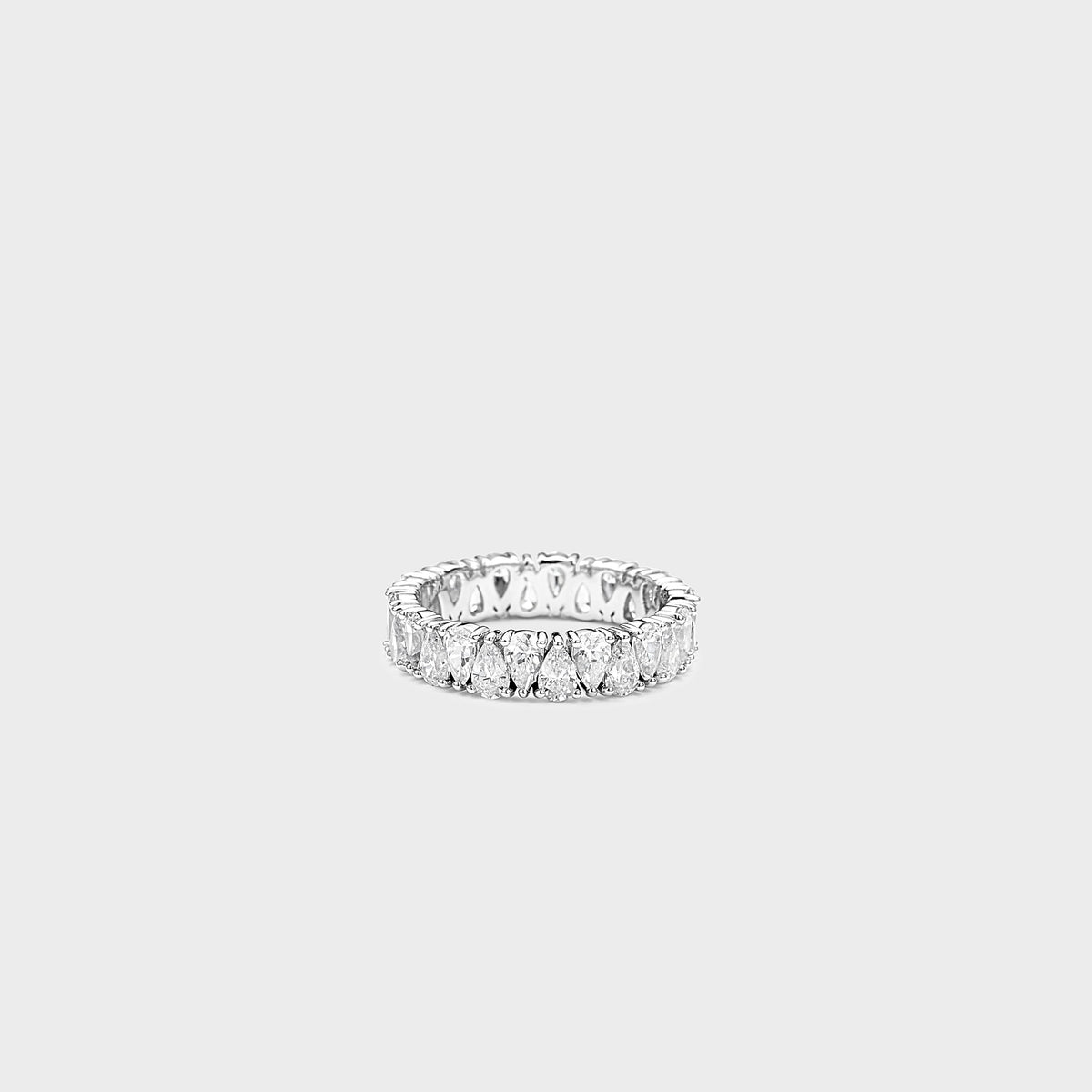 Pear Shape Diamond Band
