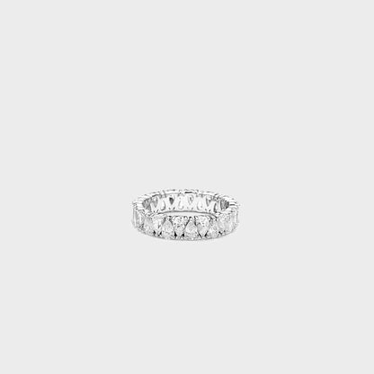 Pear Shape Diamond Band