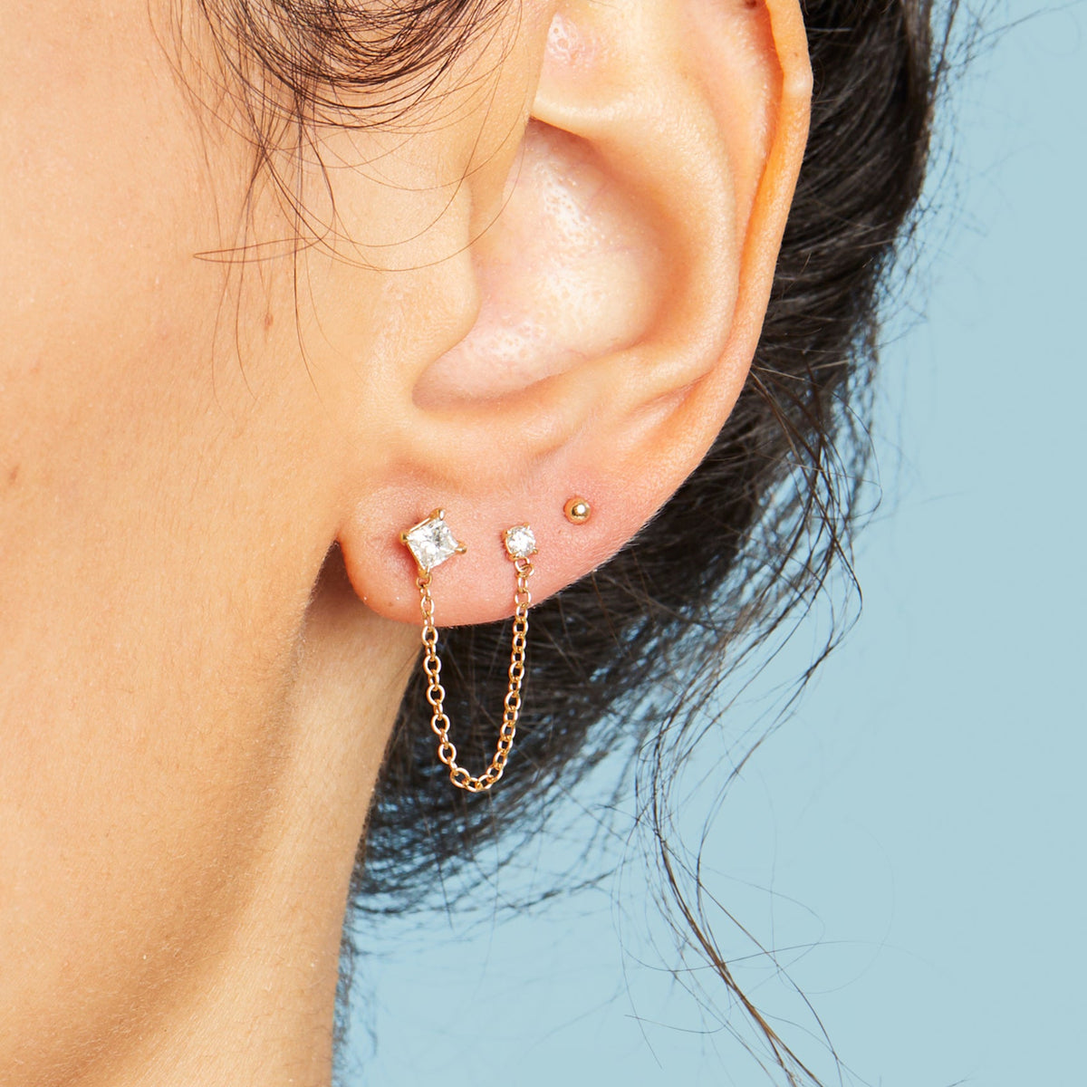 Double Diamond Stud