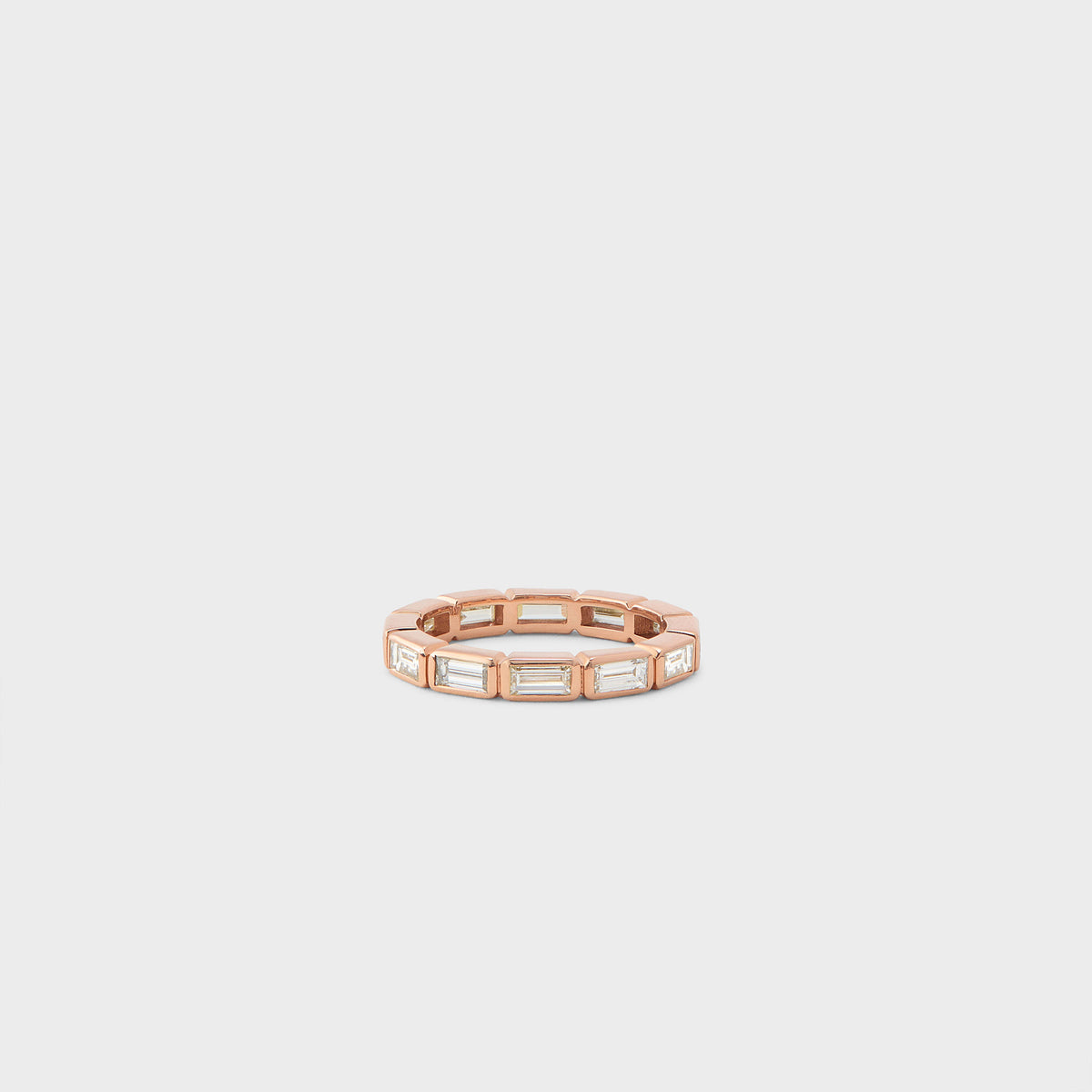 Bezel Set Baguette Band